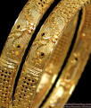 BR1773-2.6 Flower Design One Gram Gold Bangle Latest Collections