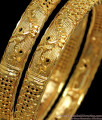 BR1773-2.10 Flower Design One Gram Gold Bangle Latest Collections