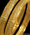 BR1775-2.10 Heart Designer Gold Bangle Collections Kerala Pattern