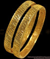 BR1776-2.8 One Gram Gold Bangle Collections Classy Net Design 