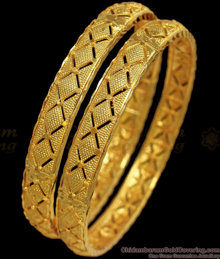 BR1536-2.6 New Arrival Real Gold Bangle Designs For Bridal Wear