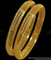 BR1778-2.10 Simple Flower Pattern Gold Bangle Daily Office Wear