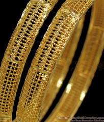 BR1778-2.10 Simple Flower Pattern Gold Bangle Daily Office Wear BR1778-2.10 Simple Flower Pattern Gold Bangle Daily Office Wear