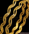 BR1811-2.4 New Spiral Dual Line Gold Neli Bangles Shop Online