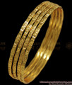 BR1816-2.8 Thin Lakshmi Gold Bangles Traditional Daily Wear