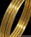 BR1820-2.10 Solid Pattern One Gran Gold Bangles South Indian Jewelry