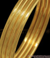 BR1821-2.10 Plain Gold Bangle Design Daily Wear Imitation Jewellery