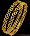 BR1823-2.4 Zig Zag One Gram Gold Neli Bangles Daily Wear