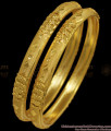 BR1830-2.6 Two Gram Gold Plated Traditional Designer Bangles