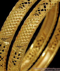 BR1832-2.4 Real Gold Plated Mini Flower Design Forming Bangles BR1832-2.4 Real Gold Plated Mini Flower Design Forming Bangles