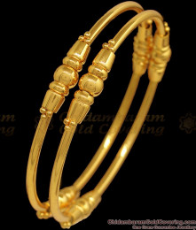 BR1833-2.10 Classy One Gram Gold Plain Bangles Daily Wear BR1833-2.10 Classy One Gram Gold Plain Bangles Daily Wear