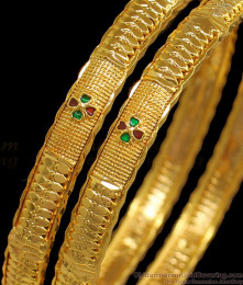 BR1838-2.10 Buy Bridal Wear Red Green Shades Gold Forming Bangles BR1838-2.10 Buy Bridal Wear Red Green Shades Gold Forming Bangles