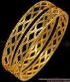 BR1841-2.6 Latest One Gram Gold Zig Zag Bulged Bangle