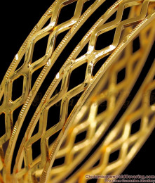 BR1841-2.8 Latest One Gram Gold Zig Zag Bulged Bangle BR1841-2.8 Latest One Gram Gold Zig Zag Bulged Bangle