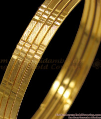 BR1847-2.4 Size Set Of Four One Gram Gold Daily Use Plain Bangles BR1847-2.4 Size Set Of Four One Gram Gold Daily Use Plain Bangles