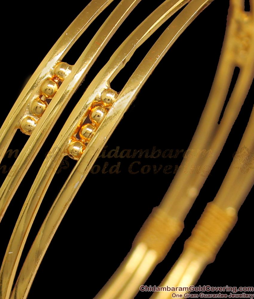 BR1849-2.8 Size Latest Net Pattern One Gram Gold Bangle Shop Online