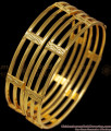 BR1850-2.4 Size Latest Three Layer Gold Bangle Smooth Finish