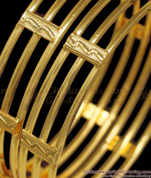 BR1850-2.10 Size Latest Three Layer Gold Bangle Smooth Finish BR1850-2.10 Size Latest Three Layer Gold Bangle Smooth Finish