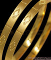 BR1856-2.10 Size One Gram Gold Bangle Laser Etched Traditional Design