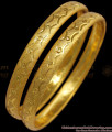 BR1857-2.8 Size Two Gram Real Gold Tone Bangles Forming Jewelry