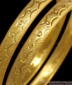 BR1857-2.4 Size Two Gram Real Gold Tone Bangles Forming Jewelry