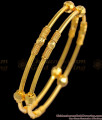 BR1868-2.4 Size Daily Wear Light weight Gold Bangles Womens Fashion