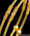 BR1868-2.4 Size Daily Wear Light weight Gold Bangles Womens Fashion