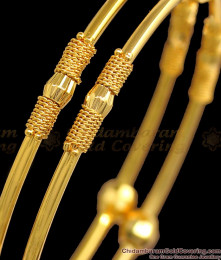 BR1868-2.10 Size Daily Wear Light weight Gold Bangles Womens Fashion BR1868-2.10 Size Daily Wear Light weight Gold Bangles Womens Fashion