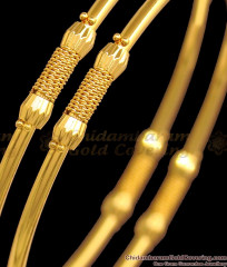 BR1871-2.8 Size Latest Model Kambi Valayal Light Weight Gold Bangles BR1871-2.8 Size Latest Model Kambi Valayal Light Weight Gold Bangles