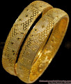 BR1873-2.4 Size Unique Handcrafted Bridal Gold Bangles Womens Fashion