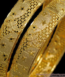 BR1873-2.10 Size Unique Handcrafted Bridal Gold Bangles Womens Fashion BR1873-2.10 Size Unique Handcrafted Bridal Gold Bangles Womens Fashion