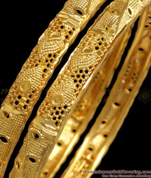 BR1896-2.10 Size Latest Sleek Gold Plated Bangle Collections Online Fashion Jewelry BR1896-2.10 Size Latest Sleek Gold Plated Bangle Collections Online Fashion Jewelry