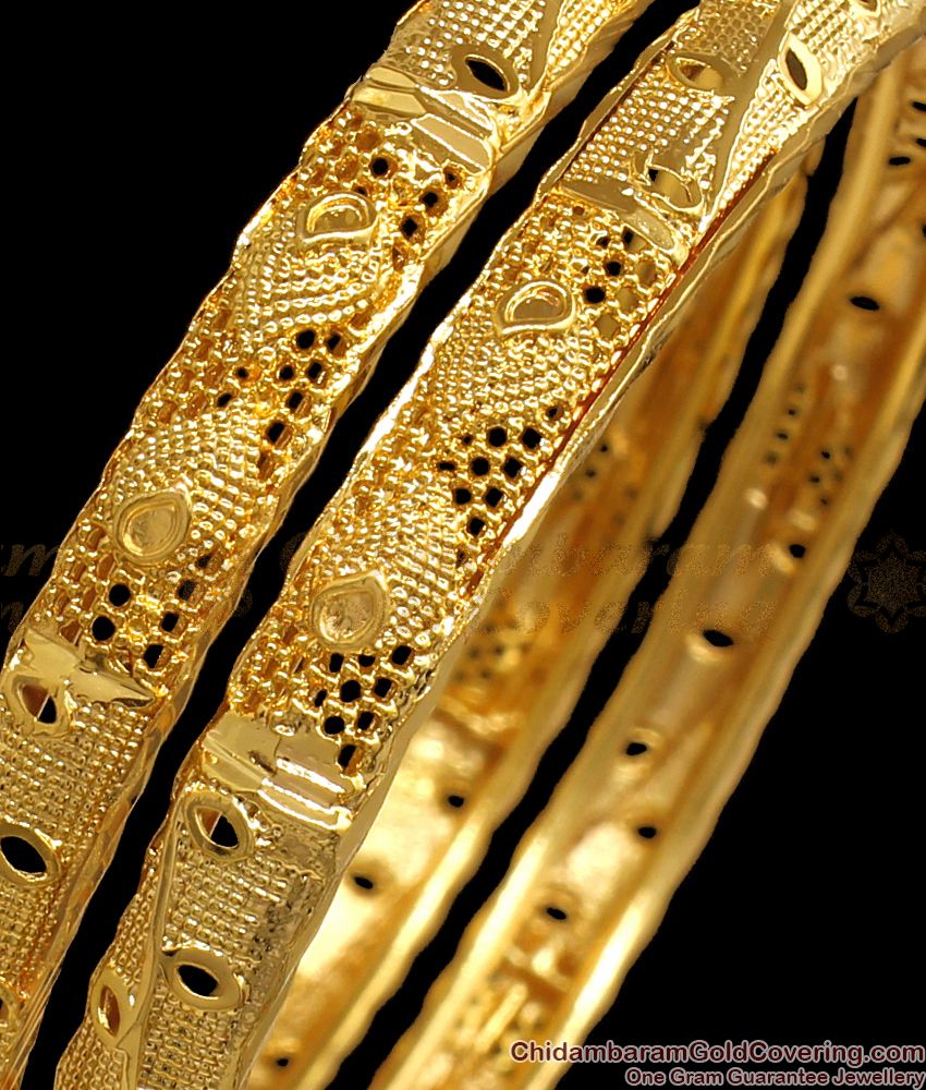 BR1896-2.8 Size Latest Sleek Gold Plated Bangle Collections Online Fashion Jewelry