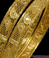 BR1899-2.8 Size Leaf Design Gold Imitation Bangles Bridal Wear