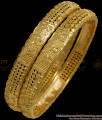 BR1901-2.4 Size One Gram Gold Kerala Bangle Bridal Wear Net Pattern