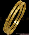 BR1903-2.6 Size Latest Calcutta Gold Forming Bangles Floral Design Bridal Wear