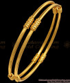 BR1916-2.4 Size Thin Gold Plated Bangles Spiral  Design Smooth Texture