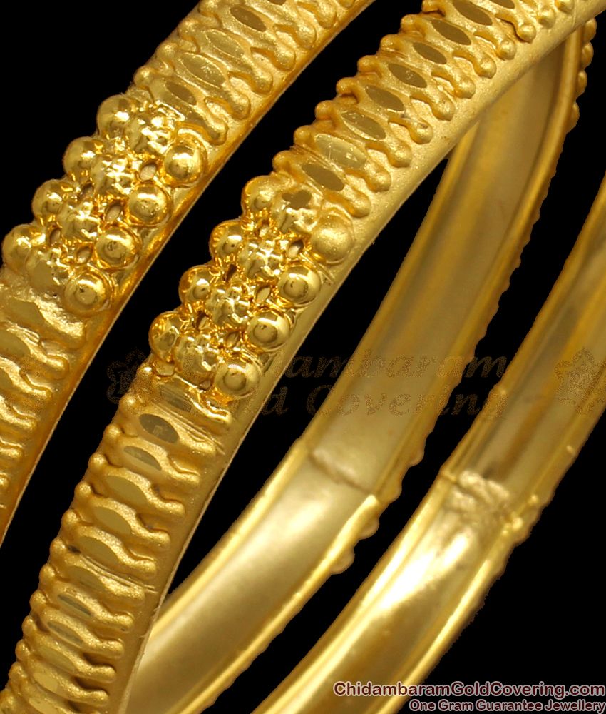 BR1929-2.6 Size 2 Gram Gold Bangles Bridal Wear Forming Collections