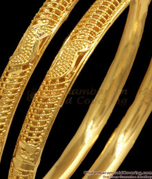 BR1959-2.10 Size Slim Net Pattern Gold Imitation Bangles Online BR1959-2.10 Size Slim Net Pattern Gold Imitation Bangles Online