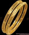 BR1961-2.8 Size Kerala Design One Gram Gold Bangles Collection Set Of Two