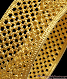 BR1992-2.8 Size Bridal Collection 2 Gram Gold Single Kada Bangle For Women BR1992-2.8 Size Bridal Collection 2 Gram Gold Single Kada Bangle For Women