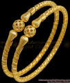 BR1996-2.4 Size One Gram Gold Bangle Spiral Design Shop Online