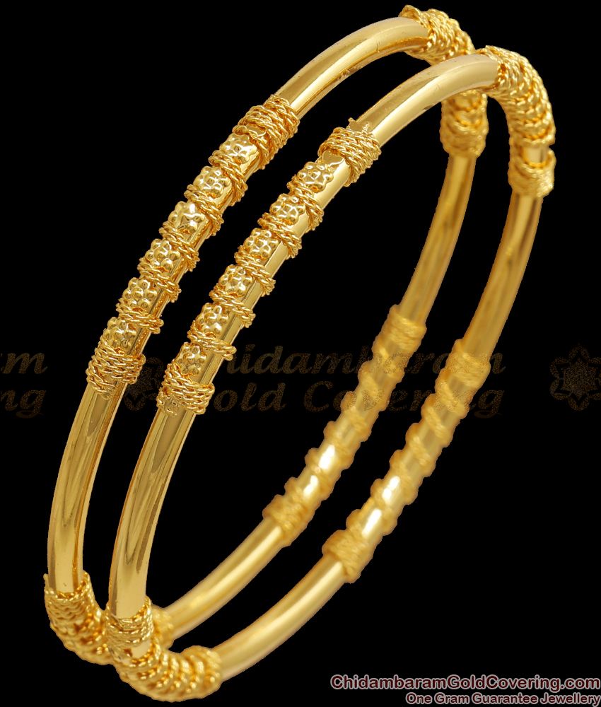 BR1997-2.4 Size New Arrivals Real Gold Bangle Design Net Pattern For Women