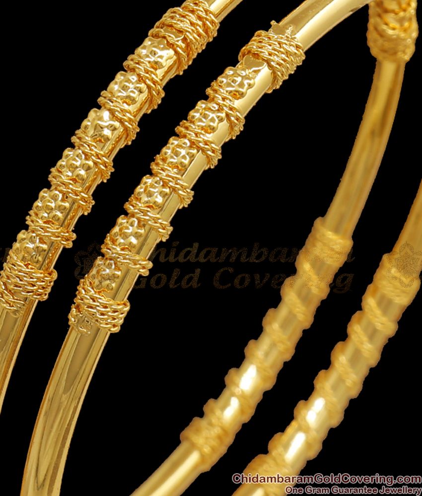 BR1997-2.4 Size New Arrivals Real Gold Bangle Design Net Pattern For Women