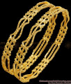 BR2001-2.4 Size One Gram Gold Neli Bangles Daily Use Guarantee Jewelry