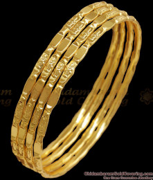 BR2004-2.10 Size Four Set Gold Lakshmi Bangle Daily Wear BR2004-2.10 Size Four Set Gold Lakshmi Bangle Daily Wear