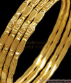 BR2004-2.4 Size Four Set Gold Lakshmi Bangle Daily Wear