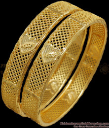 BR2006-2.8 Size One Gram Gold Bangle Bridal Wear Collection For Women