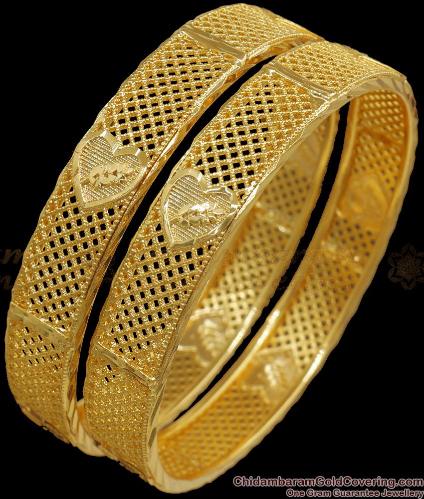 BR2006-2.6 Size One Gram Gold Bangle Bridal Wear Collection For Women