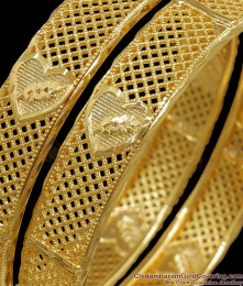 BR2006-2.8 Size One Gram Gold Bangle Bridal Wear Collection For Women